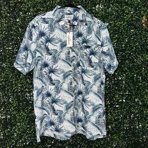 Men's Palm Print Casual Shirt